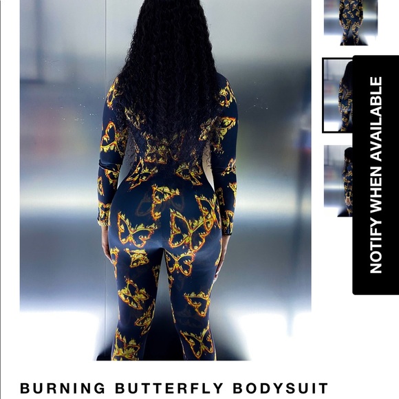 🔥 SOLEBOY “Burning Butterfly” Bodysuit - Picture 2 of 6
